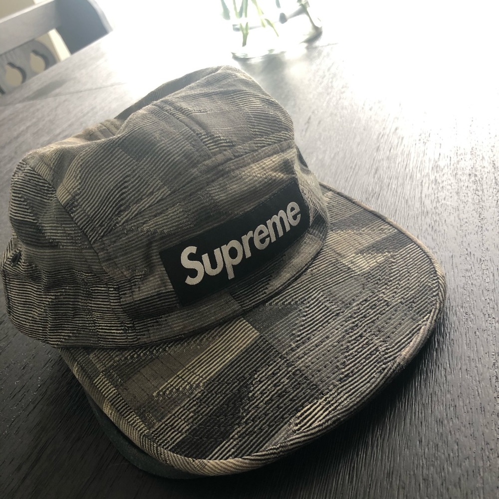 FW13 SUPREME BOX LOGO CAMP CAP 100% AUTHENTIC